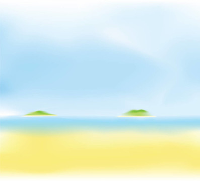夏日海灘模糊背景