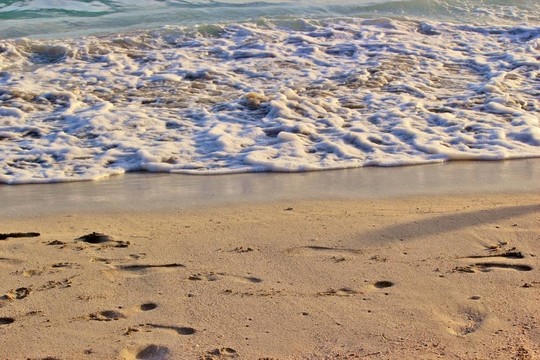 海灘沙浪背景