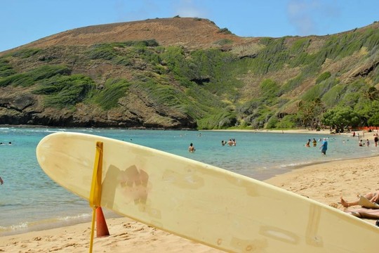 救生員的沖浪板