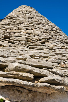 Alberobello s Trulli。普利亞。意大利.