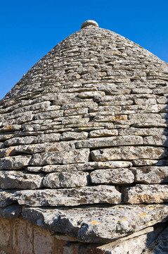 Alberobello s Trulli。普利亞。意大利.