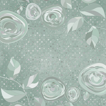 舊貨花卉模板；花卉背景。EPS 8