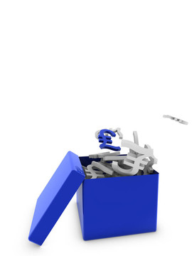 磅藍色盒子