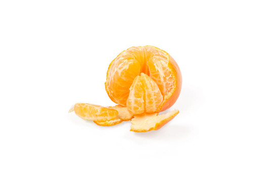 新鮮的Tangerine夜店白色隔離