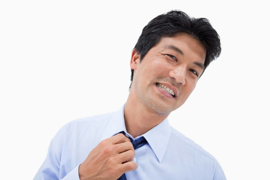 商人脫下領(lǐng)帶