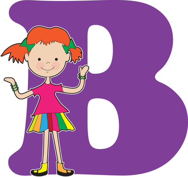 字母B女孩