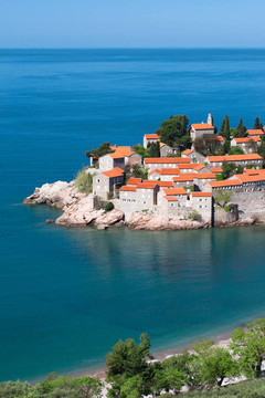 Sveti Stefan在黑山島度假