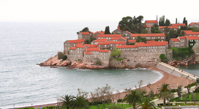 Sveti Stefan在黑山島度假