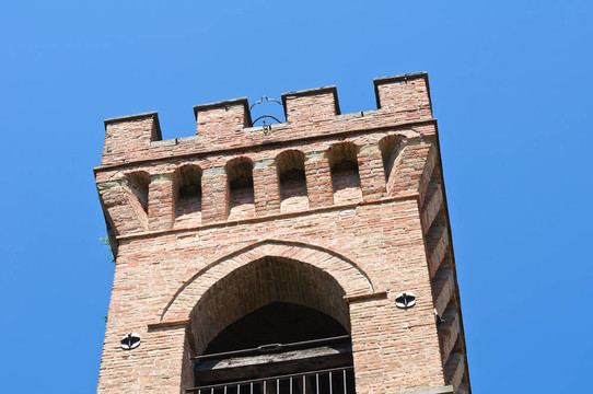 鐘塔。今年。Emilia Romagna。意大利.