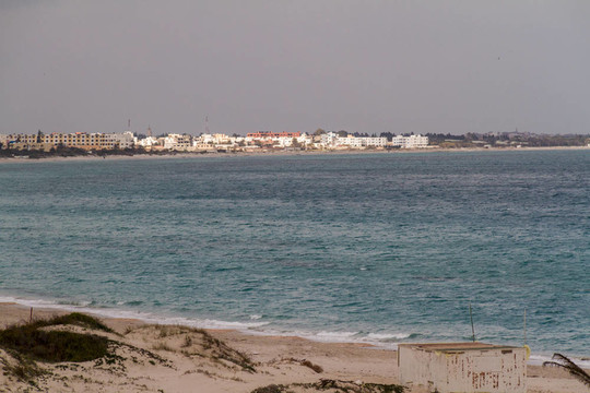 突尼斯地中海海灘度假村。