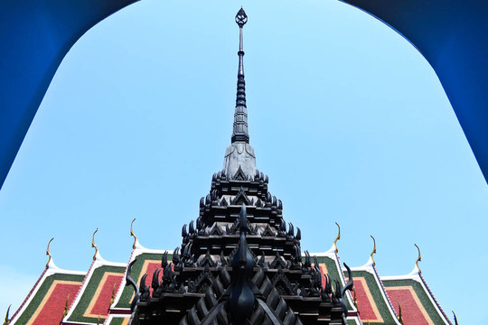 泰國的金屬宮Loha Prasart頂