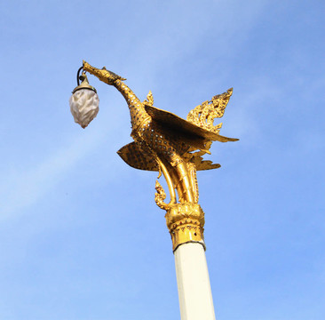 泰國(guó)天鵝燈在Wat Phra Keaw；曼谷泰國(guó)