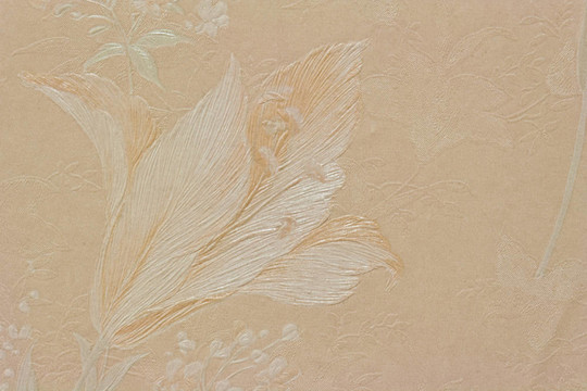 舊貨珍珠粉紅色花；壁紙