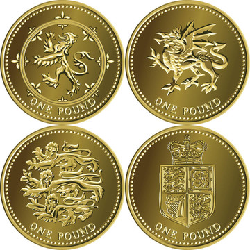 設(shè)置英國貨幣金幣一英鎊
