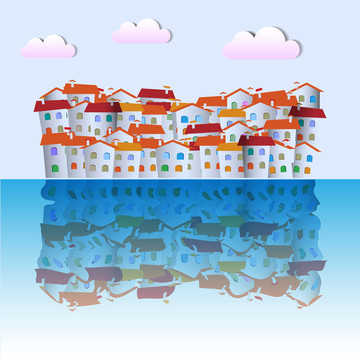 靠近海邊的小鎮(zhèn)