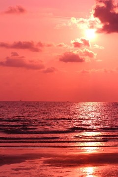 海灘上的日落