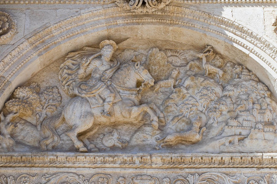 圣Eustachio教堂。Acquaviva delle Fonti。普利亞。意大利.