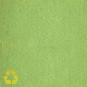 綠色紙背景紋理與回收標(biāo)志，拯救世界