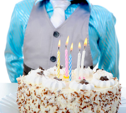 美麗小男孩生日快樂