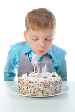 美麗小男孩生日快樂