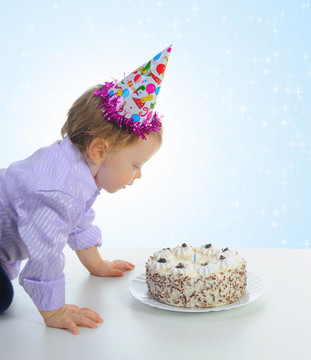 美麗小男孩生日快樂