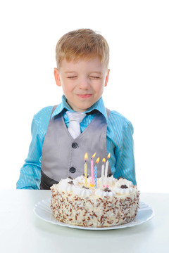 美麗小男孩生日快樂