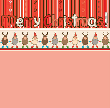 卡通搞笑Santa Claus sheep。