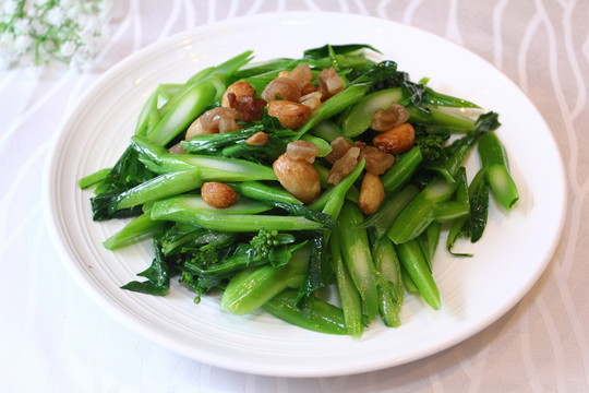 生炒菜心