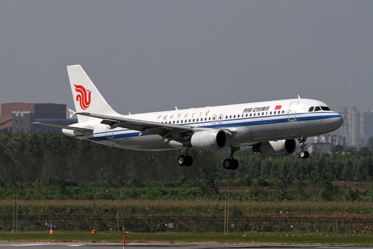 中國國航航班在沈陽機場