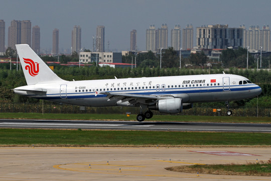 中國國航航班在沈陽機場