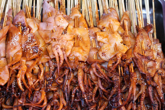 魷魚腳 燒烤