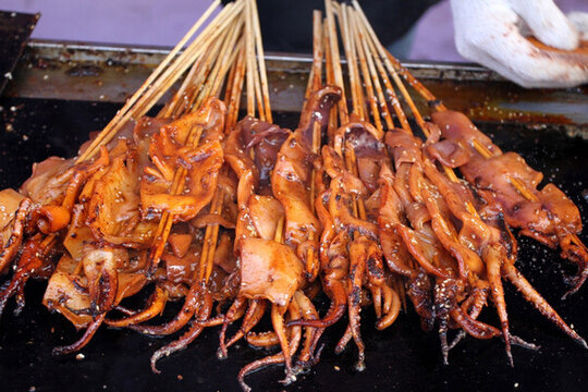魷魚腳 燒烤