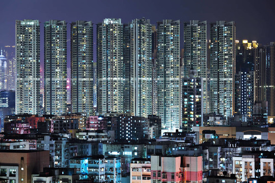 香港的夜景