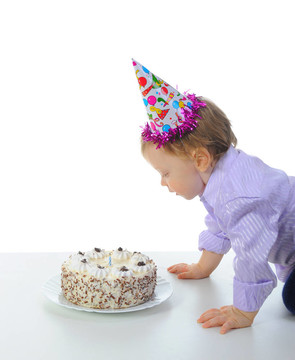 美麗小男孩生日快樂