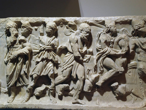 古代伊特魯里亞藝術。石棺的丘西；托斯卡納。