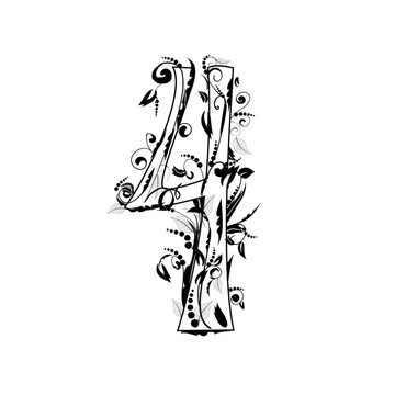 數(shù)字字母；樹(shù)葉
