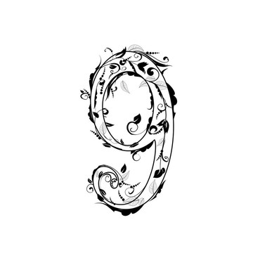 數(shù)字字母；樹葉