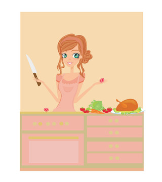 美女雞