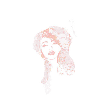 抽象美女肖像