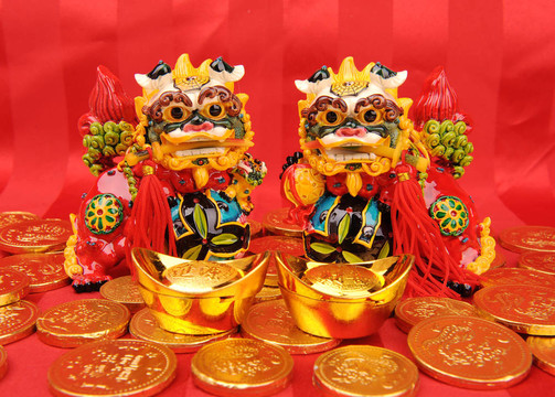 幸運的傳統(tǒng)舞獅