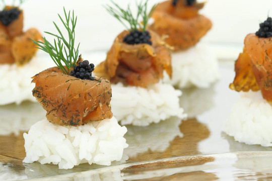 鮭魚和魚子醬Rice