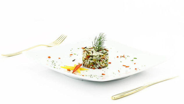 米飯配蔬菜