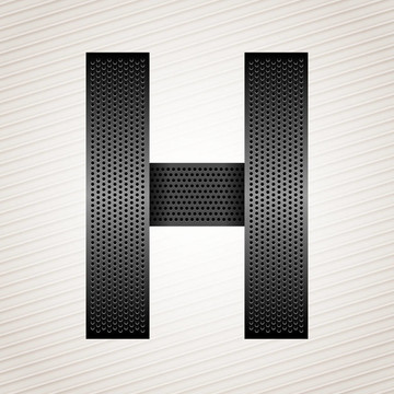 字母金屬絲帶
