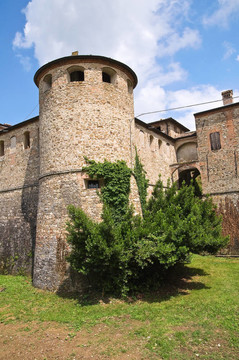 阿加扎諾城堡。Emilia Romagna。意大利.