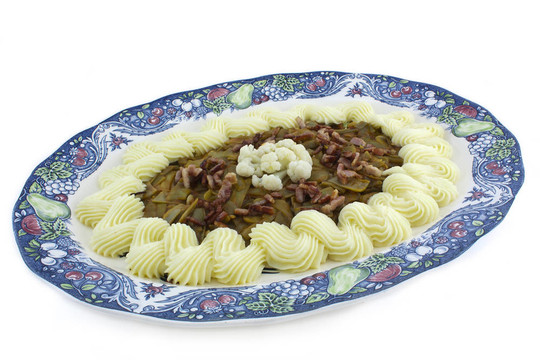 青豆和奶油土豆