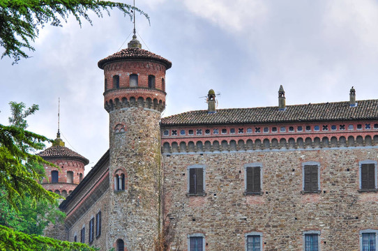 rezzanello城堡。Emilia Romagna。意大利.