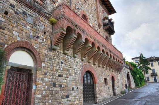小巷。里韋爾加羅。Emilia Romagna。意大利.
