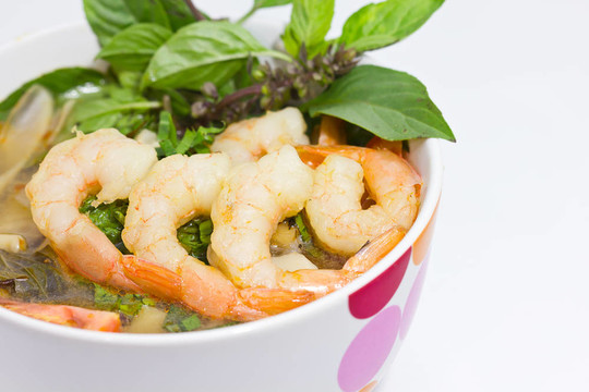 Tom Yum soup；泰國傳統(tǒng)香辣蝦湯
