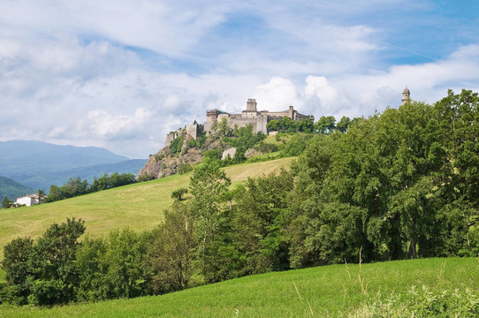 巴迪城堡。Emilia Romagna。意大利.