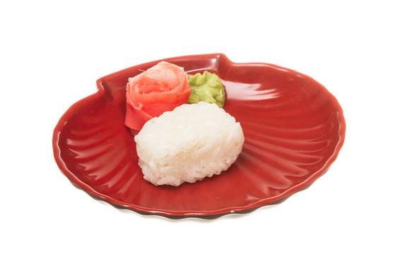 白底水煮米飯